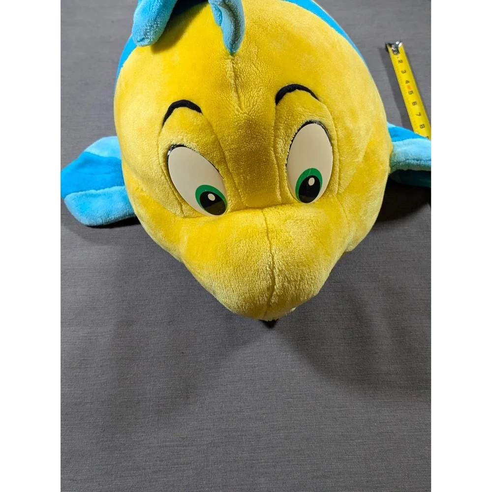 Jumbo Disney Flounder Plush Stuffed Animal Yellow Blue The Little Mermaid 21